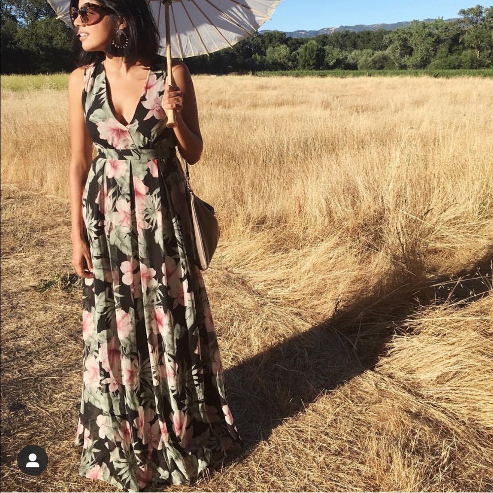 Lulus Long Floral Dress